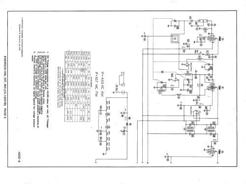 557 Ch= 120018B; Emerson Radio & (ID = 1365321) Radio