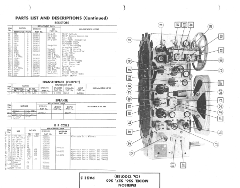 557 Ch= 120018B; Emerson Radio & (ID = 1365327) Radio