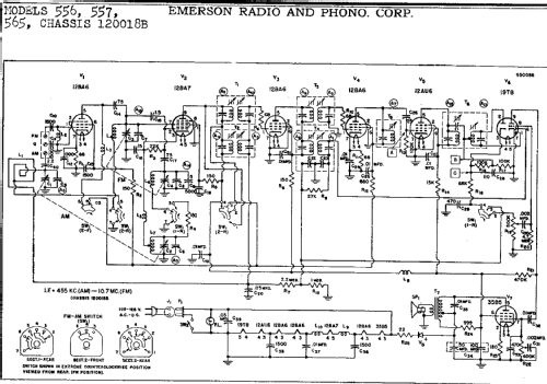 557 Ch= 120018B; Emerson Radio & (ID = 282381) Radio