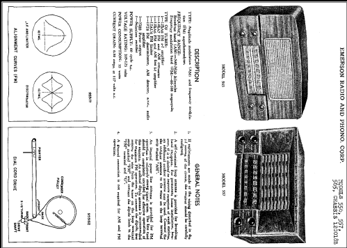 557 Ch= 120018B; Emerson Radio & (ID = 282443) Radio