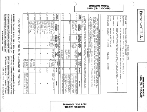 557B Ch= 120048B; Emerson Radio & (ID = 2483750) Radio