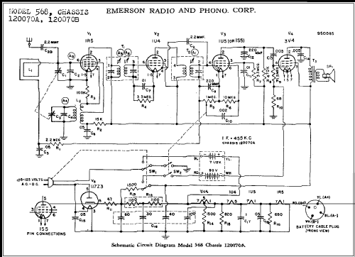 568 Ch= 120070A; Emerson Radio & (ID = 282497) Radio