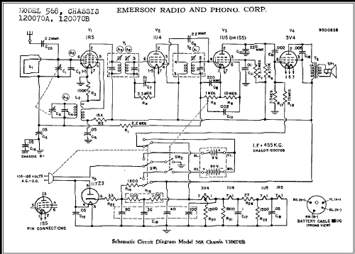 568 Ch= 120070B; Emerson Radio & (ID = 282501) Radio