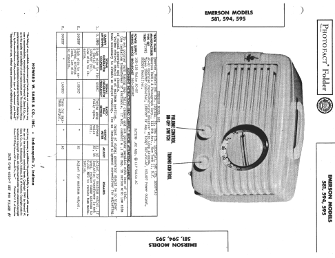 595 Ch= 120071A; Emerson Radio & (ID = 1355076) Radio