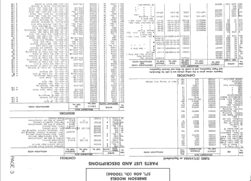 606 Ch= 120066; Emerson Radio & (ID = 1399952) Television