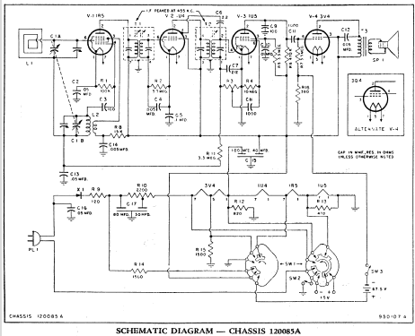 613 Ch= 120085A; Emerson Radio & (ID = 1186253) Radio