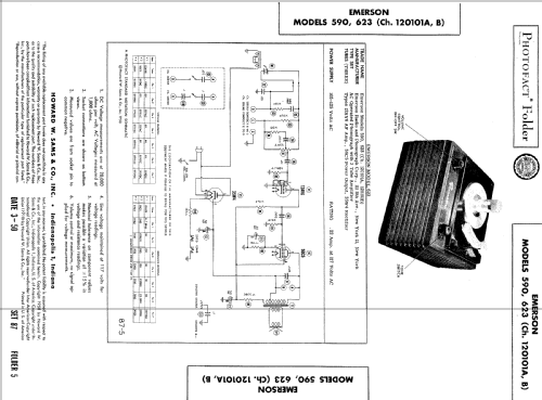 623 Ch= 120101B; Emerson Radio & (ID = 497531) Ton-Bild