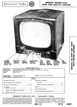 676B Ch= 120140B; Emerson Radio & (ID = 2889872) Television