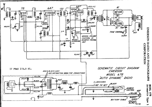 678 ; Emerson Radio & (ID = 282612) Car Radio