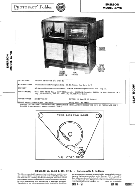 679B Ch= 120116-B; Emerson Radio & (ID = 2948877) Radio