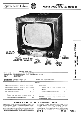 701B Ch=120153-B; Emerson Radio & (ID = 3054579) Television