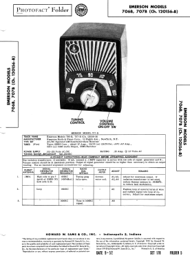 706B Ch= 120156-B; Emerson Radio & (ID = 3086771) Radio