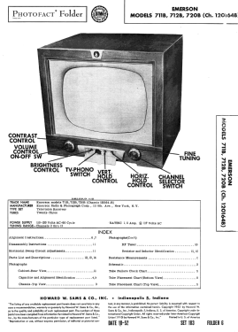 711B Ch= 120164B; Emerson Radio & (ID = 3100284) Television