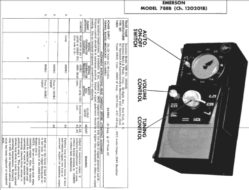 778B Ch= 120199-B; Emerson Radio & (ID = 302294) Radio