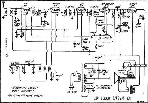 77 Ch= M-AC-7; Emerson Radio & (ID = 280596) Radio