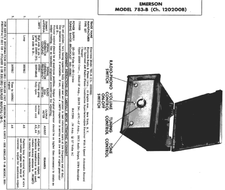 783B Ch= 120200-B; Emerson Radio & (ID = 302244) Radio