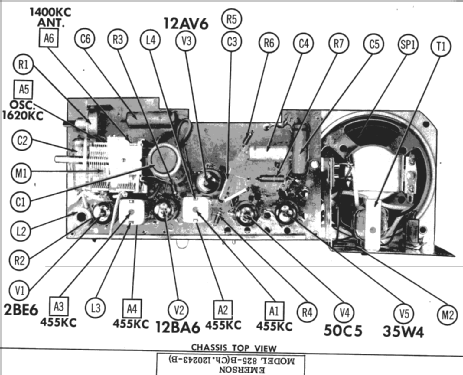 826-B Ch= 120243-B; Emerson Radio & (ID = 302496) Radio