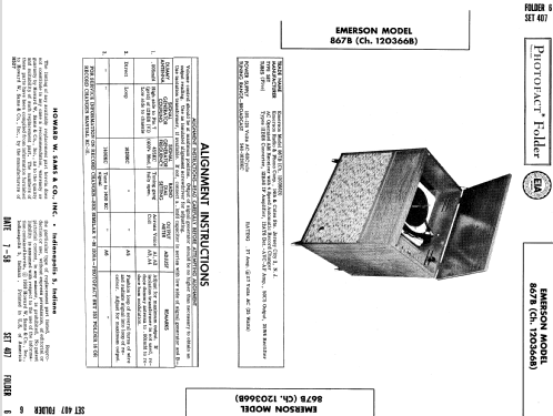 867B Ch= 120366B; Emerson Radio & (ID = 806757) Radio