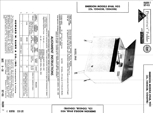 896B Ch= 120455B; Emerson Radio & (ID = 598008) Radio