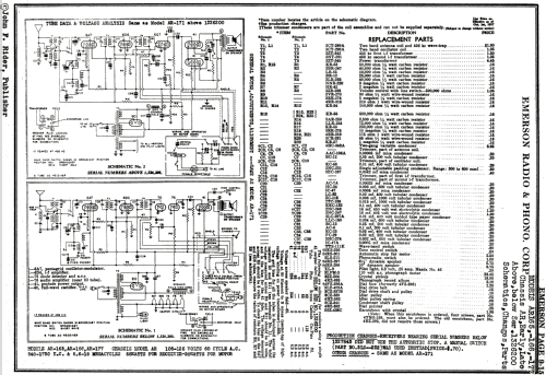 AR-165 Ch= AR; Emerson Radio & (ID = 843517) Radio