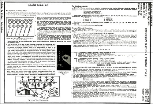 AY194 Ch= AY; Emerson Radio & (ID = 843543) Radio