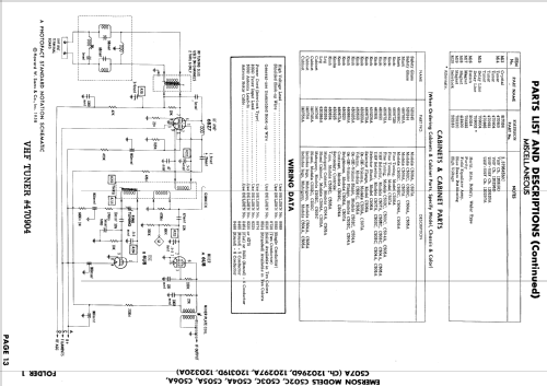 C505A Ch= 120297A; Emerson Radio & (ID = 788849) Television