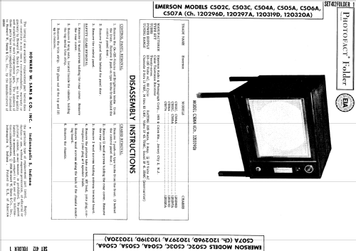 C506A Ch= 120319D; Emerson Radio & (ID = 788867) Television