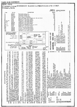 CB243 Ch= CB; Emerson Radio & (ID = 3023466) Radio