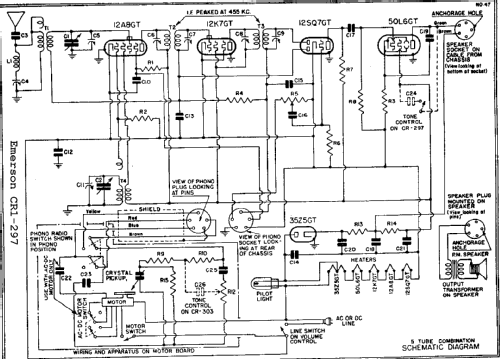 CR1-297 Ch= CR1; Emerson Radio & (ID = 284844) Radio