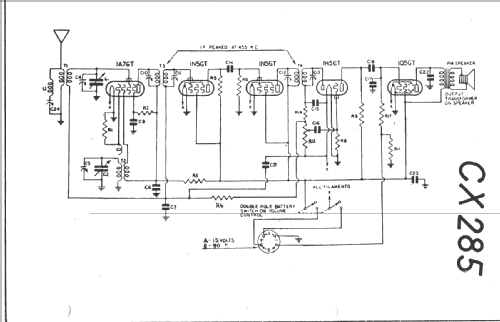 CX-285 Ch= CX; Emerson Radio & (ID = 15827) Radio