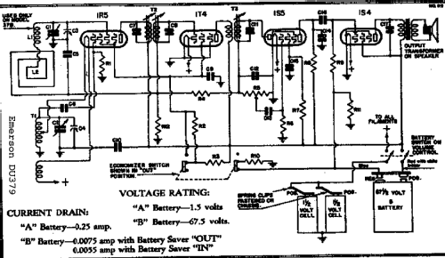 379 Personal Radio Ch= DU; Emerson Radio & (ID = 285190) Radio