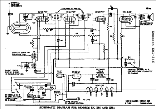 EM1-346 Ch= EM1; Emerson Radio & (ID = 285606) Radio