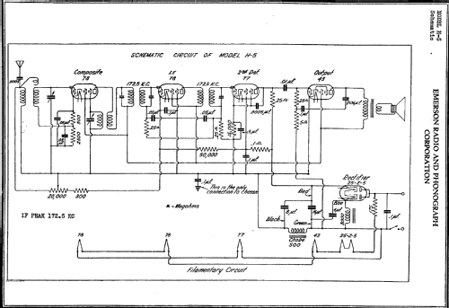 H5 ; Emerson Radio & (ID = 286455) Radio