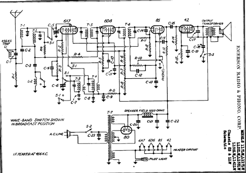 L141LW Ch= LLW; Emerson Radio & (ID = 286604) Radio