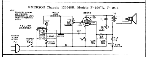 P-1907A Ch= 120548B; Emerson Radio & (ID = 169352) R-Player