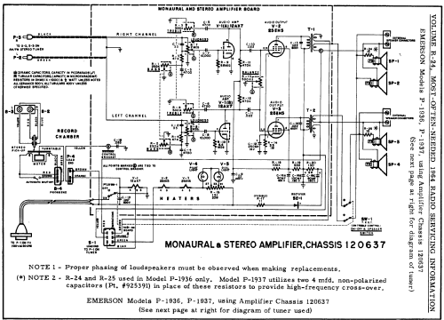 P-1937 Ch= 120637 + 120638; Emerson Radio & (ID = 177393) Radio