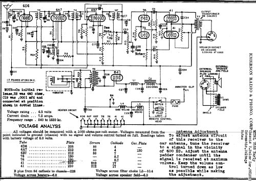 V-155 Ch= V; Emerson Radio & (ID = 286797) Car Radio
