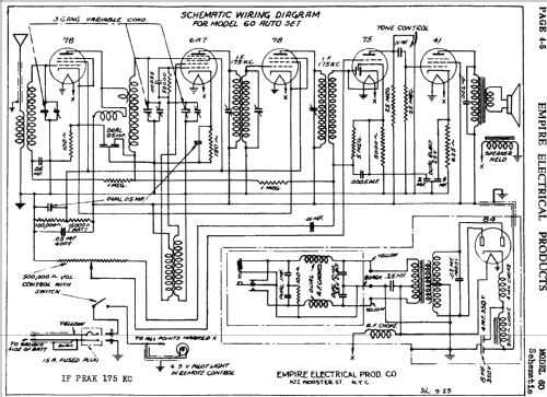 60 Auto Set ; Empire Electrical (ID = 633504) Car Radio