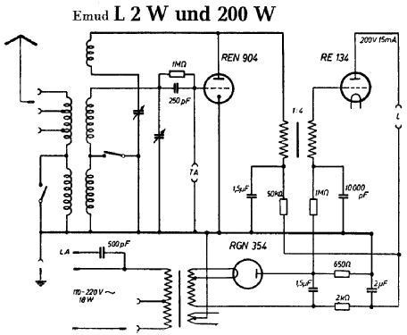 200W; Emud, Ernst Mästling (ID = 1961750) Radio