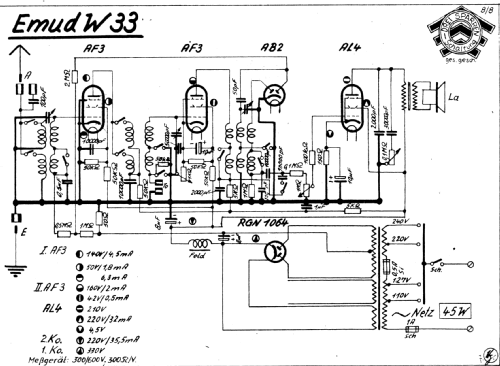 33W ; Emud, Ernst Mästling (ID = 918529) Radio