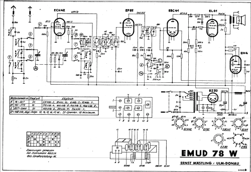 78-W; Emud, Ernst Mästling (ID = 327836) Radio