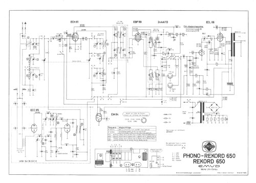 Phono-Rekord 650; Emud, Ernst Mästling (ID = 2843314) Radio