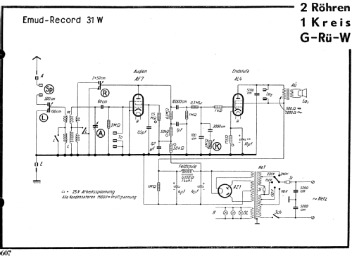 Record 31 W; Emud, Ernst Mästling (ID = 14145) Radio