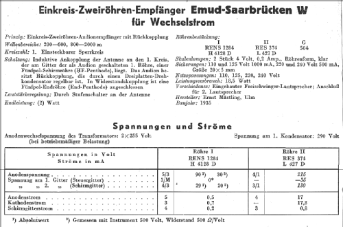 Saarbrücken W; Emud, Ernst Mästling (ID = 14154) Radio