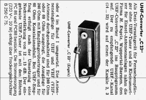 UHF-Converter C23; Engels, Max; (ID = 2519028) Adaptor