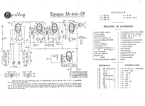 M-646-EP; Epsilon; Barcelona (ID = 2506040) Radio