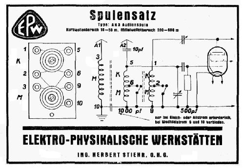 Audionspule AK3; EPW, Elektro- (ID = 1339042) mod-past25