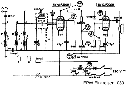 Einkreiser 1039; EPW, Elektro- (ID = 357888) Kit