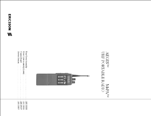 M-PA UHF PAUTHX 92203; Ericsson Inc.; (ID = 159413) Commercial TRX