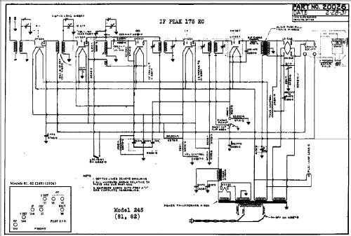 82 Ch= 245; Electrical Research (ID = 18127) Radio